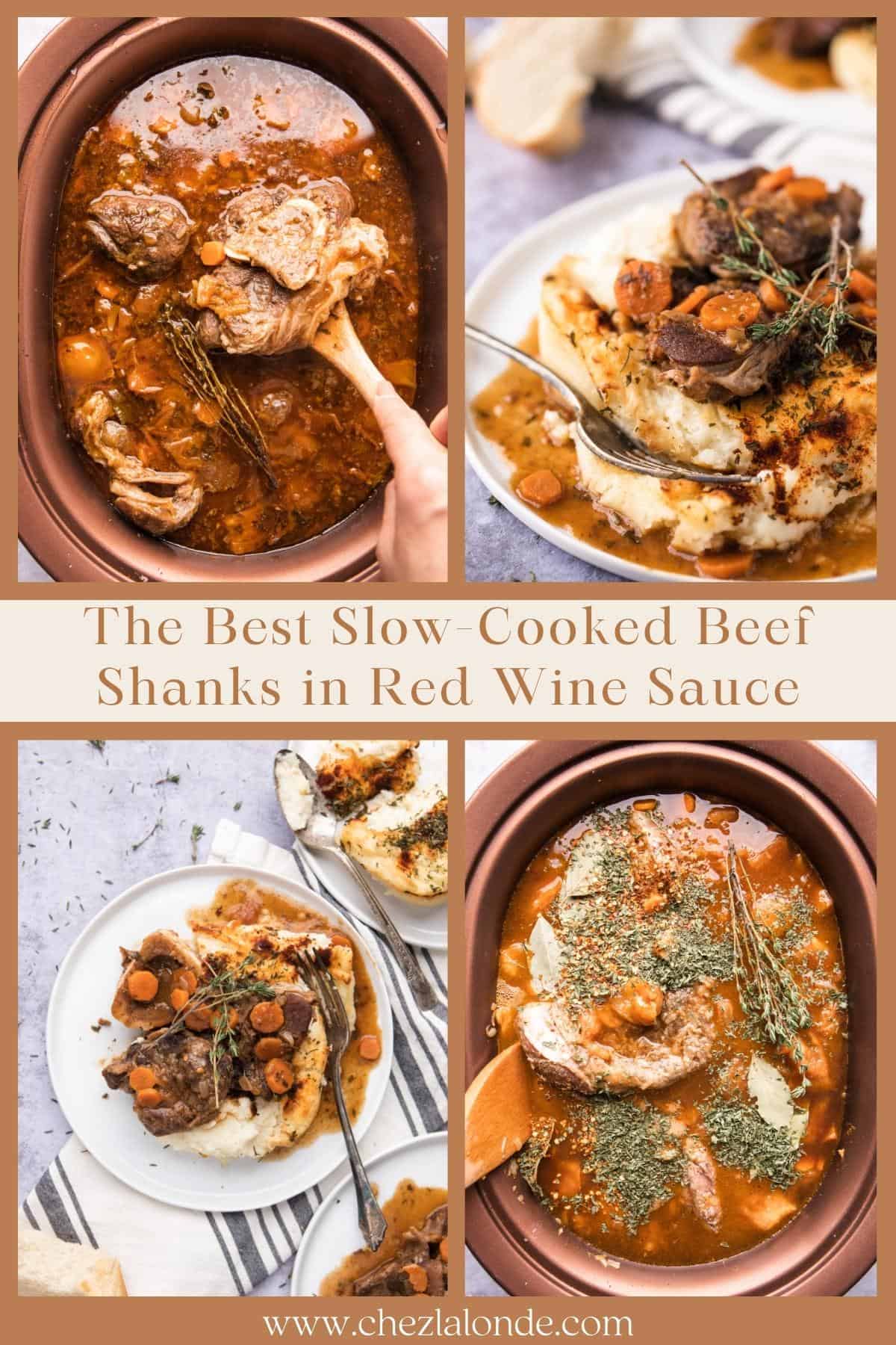 The Best SlowCooked Beef Shanks in Red Wine Sauce