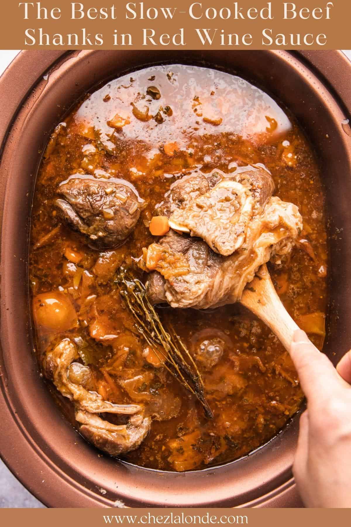 The Best SlowCooked Beef Shanks in Red Wine Sauce