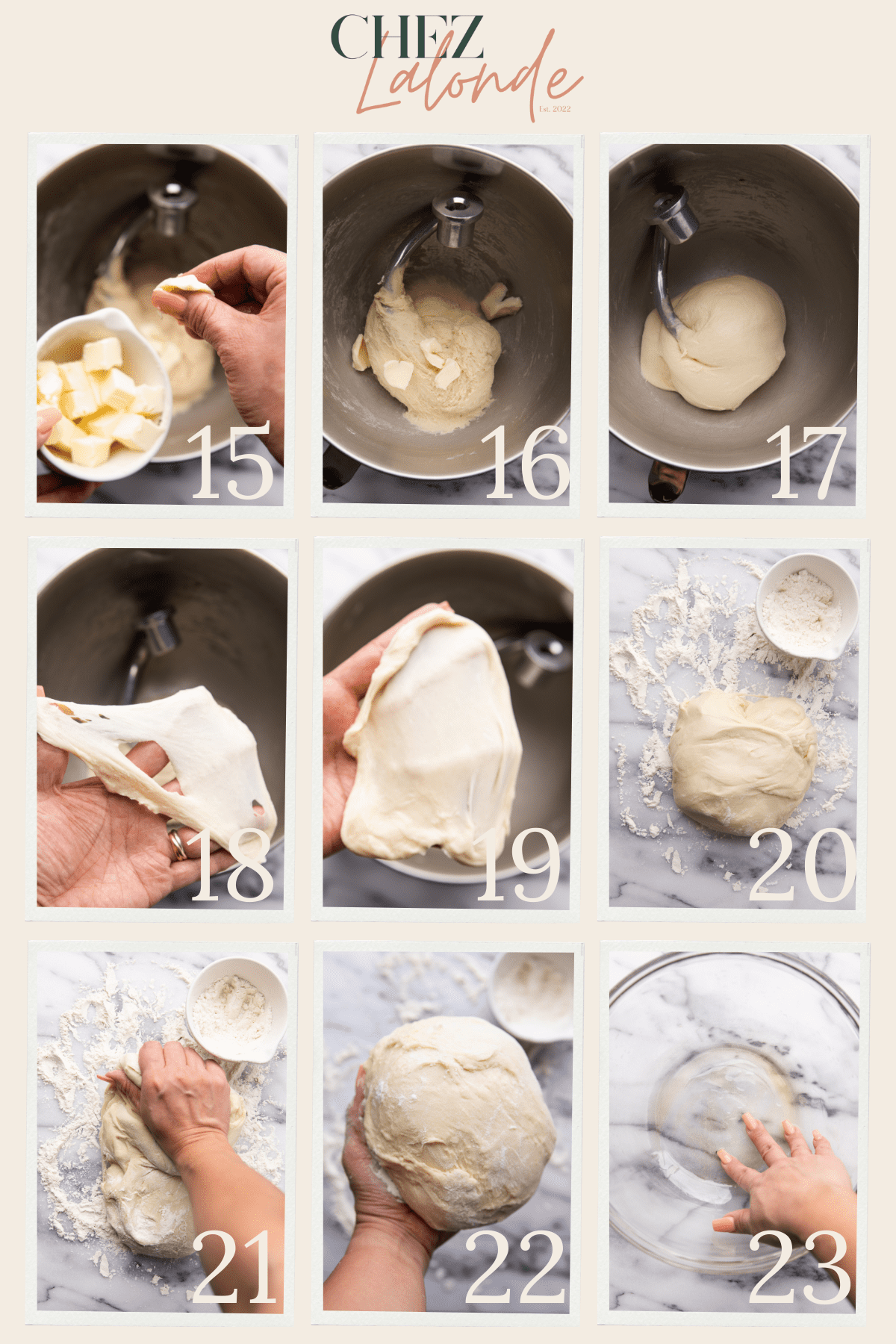 Chez Lalonde Japanese milk bread making process step by step instruction part 2