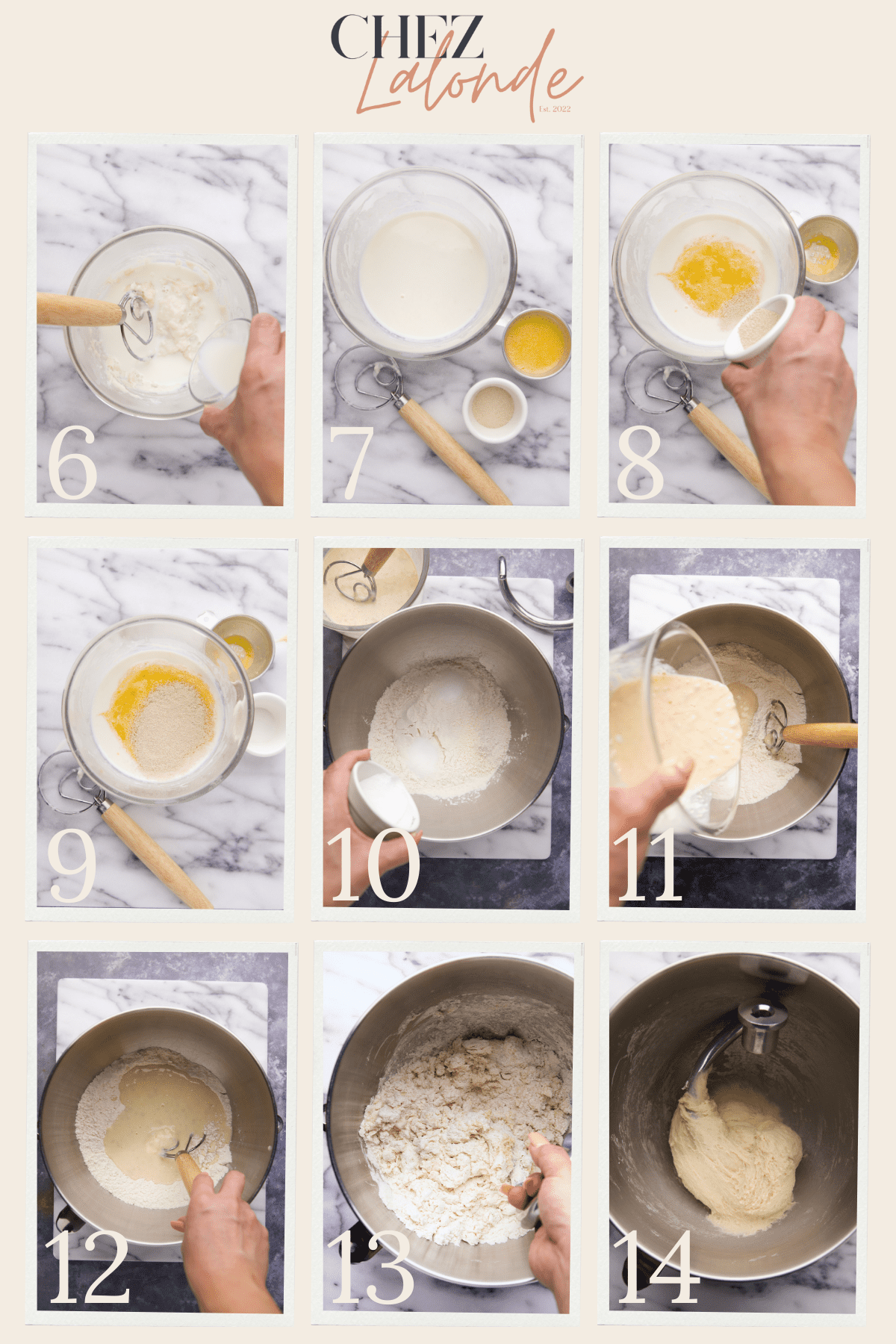 Step by step part 1 on making Japanese Milk Bread.
