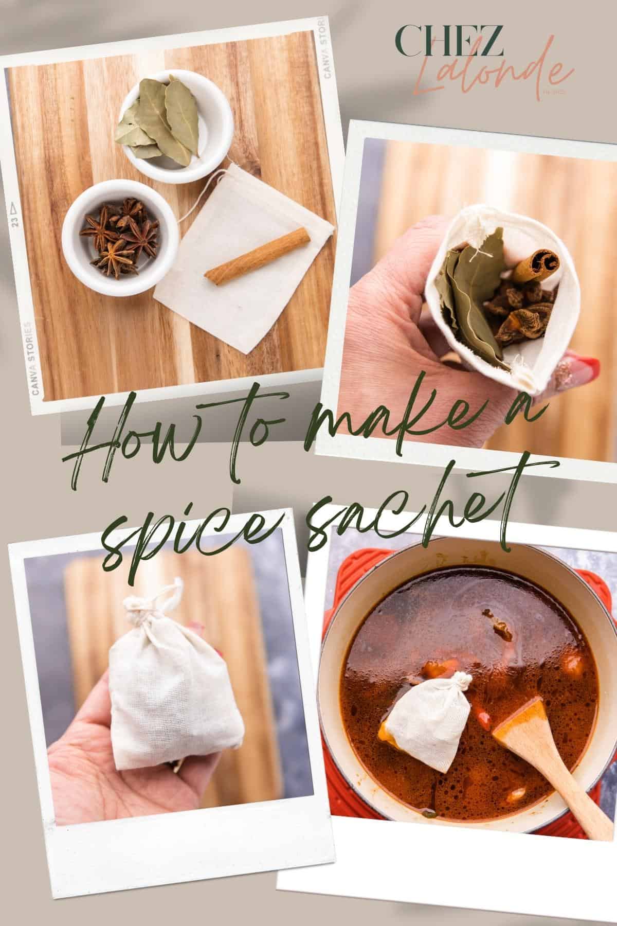 How to make your own spice sachet. 