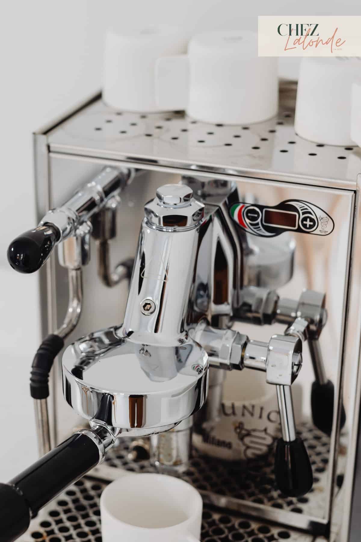 An Italian espresso machine.