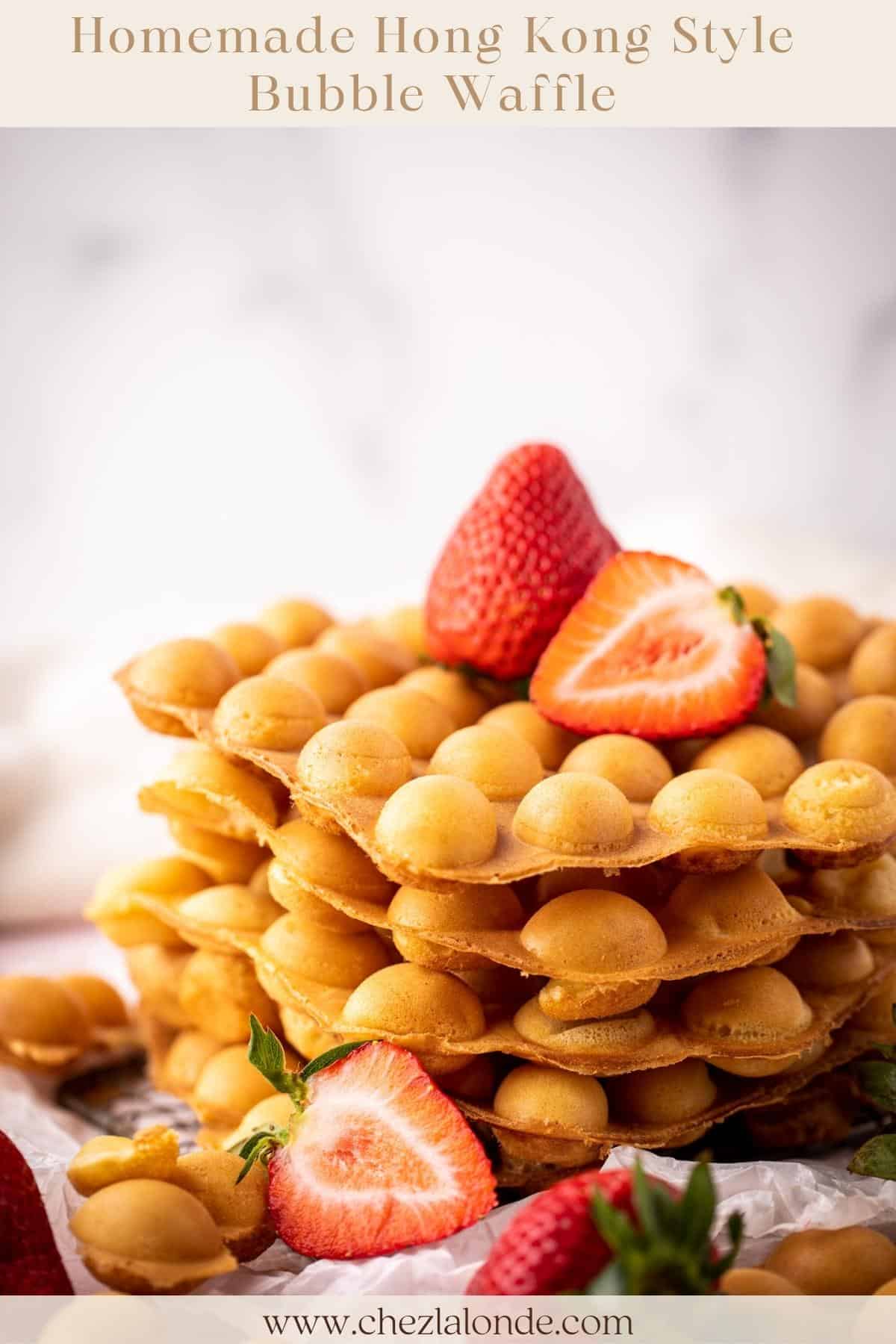 Easy and Delicious Homemade Hong Kong Bubble Waffles