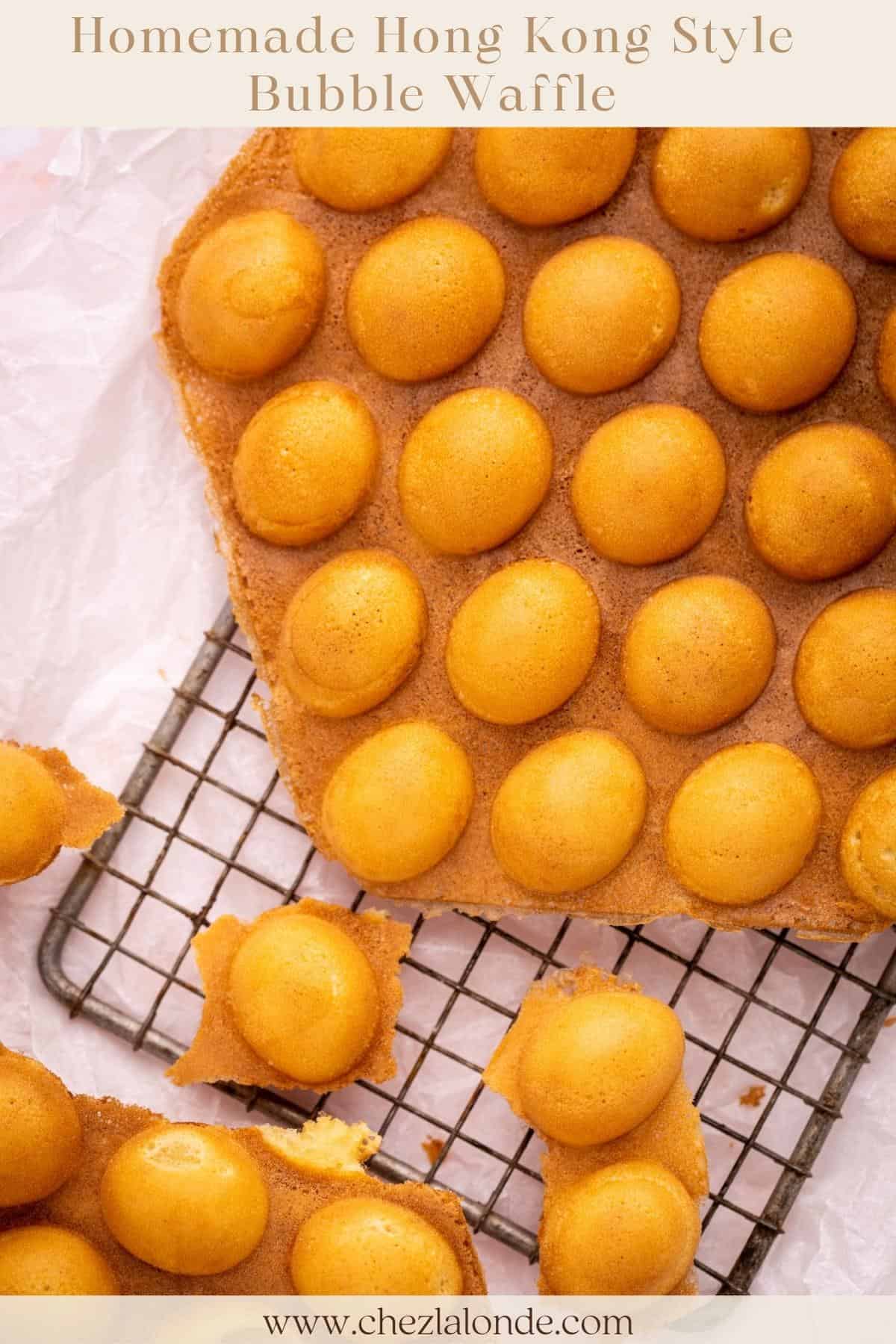 Easy and Delicious Homemade Hong Kong Bubble Waffles
