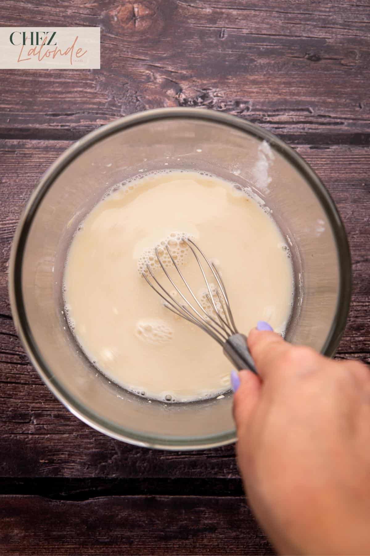 Use a spatula or whisk to mix thoroughly.
